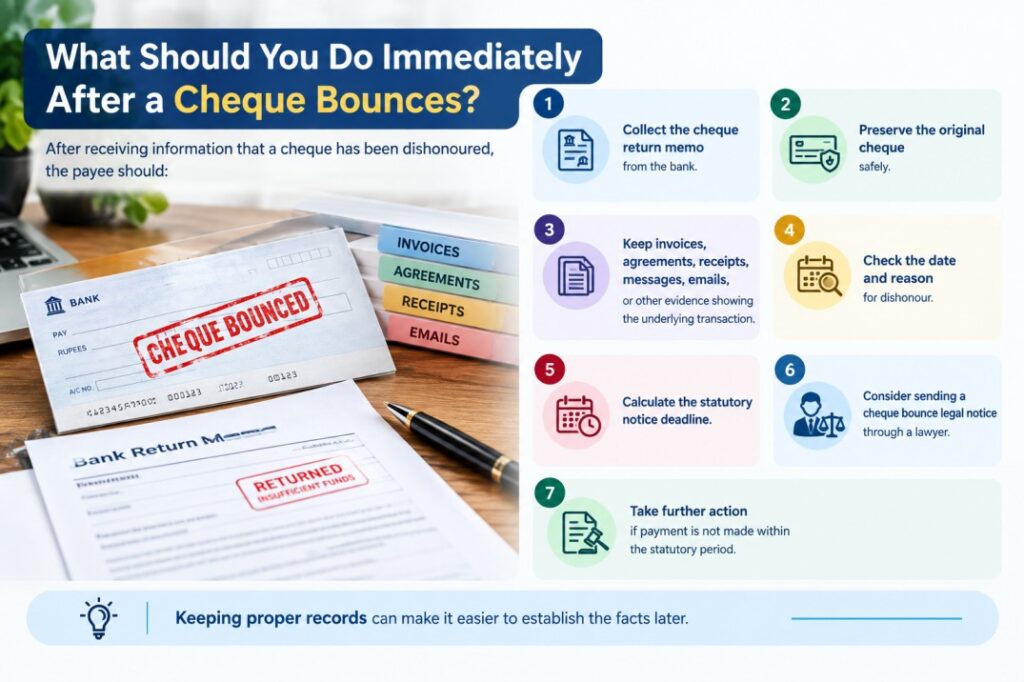 Cheque Bounce Action Checklist