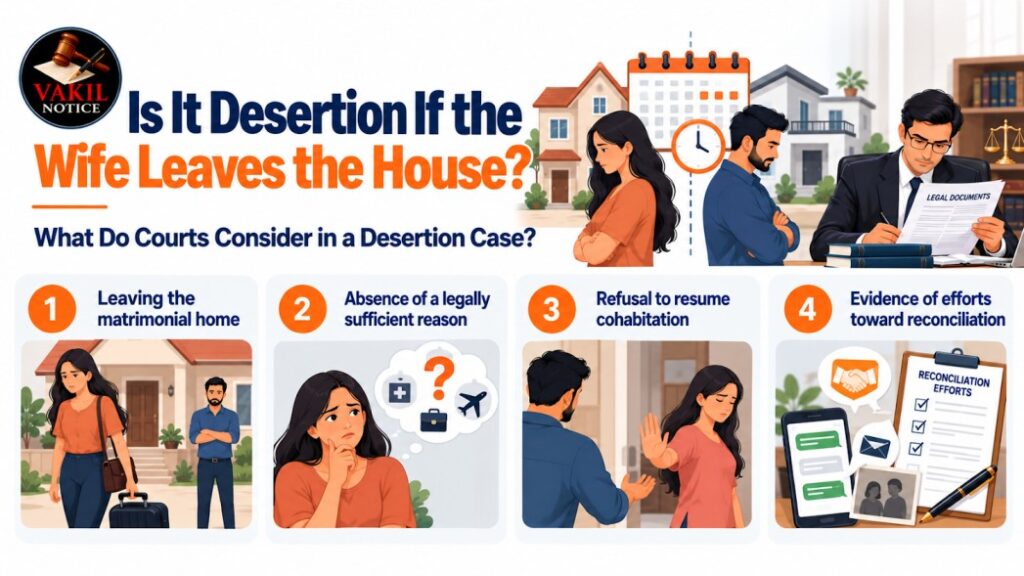 Is It Desertion If Wife Leaves the House?